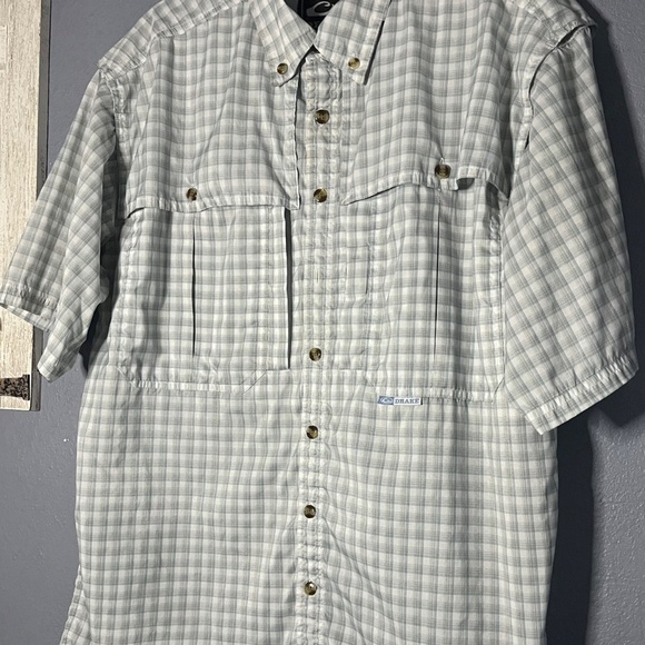 Drake Waterfowl FeatherLite Plaid Wingshooter Shirt Men’s Small Vented S/S Fish - Picture 6 of 8